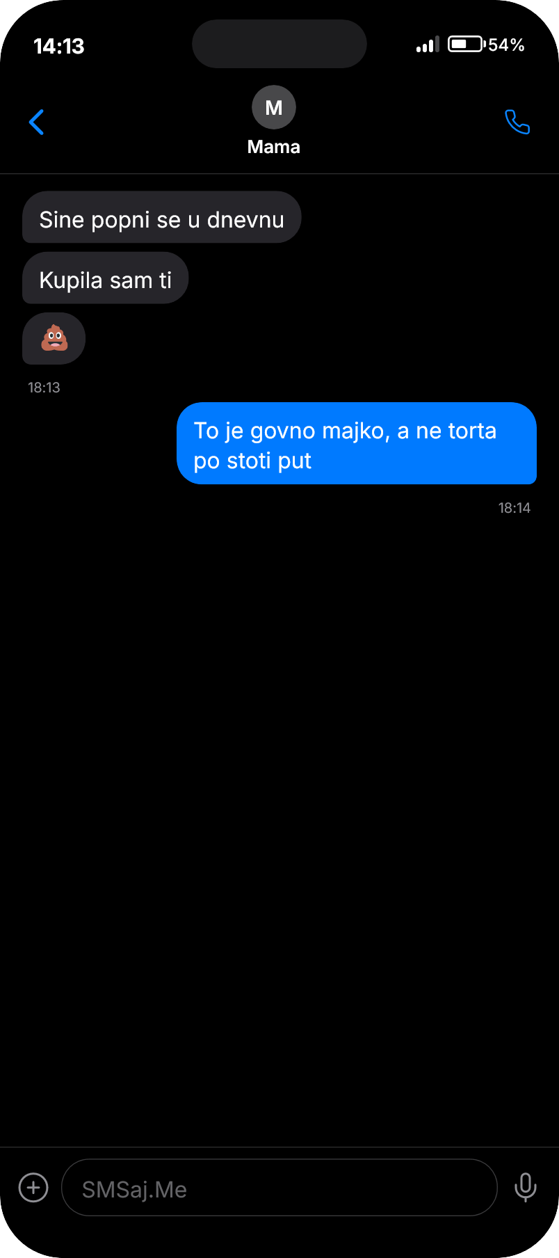 SMS razgovor - Mama