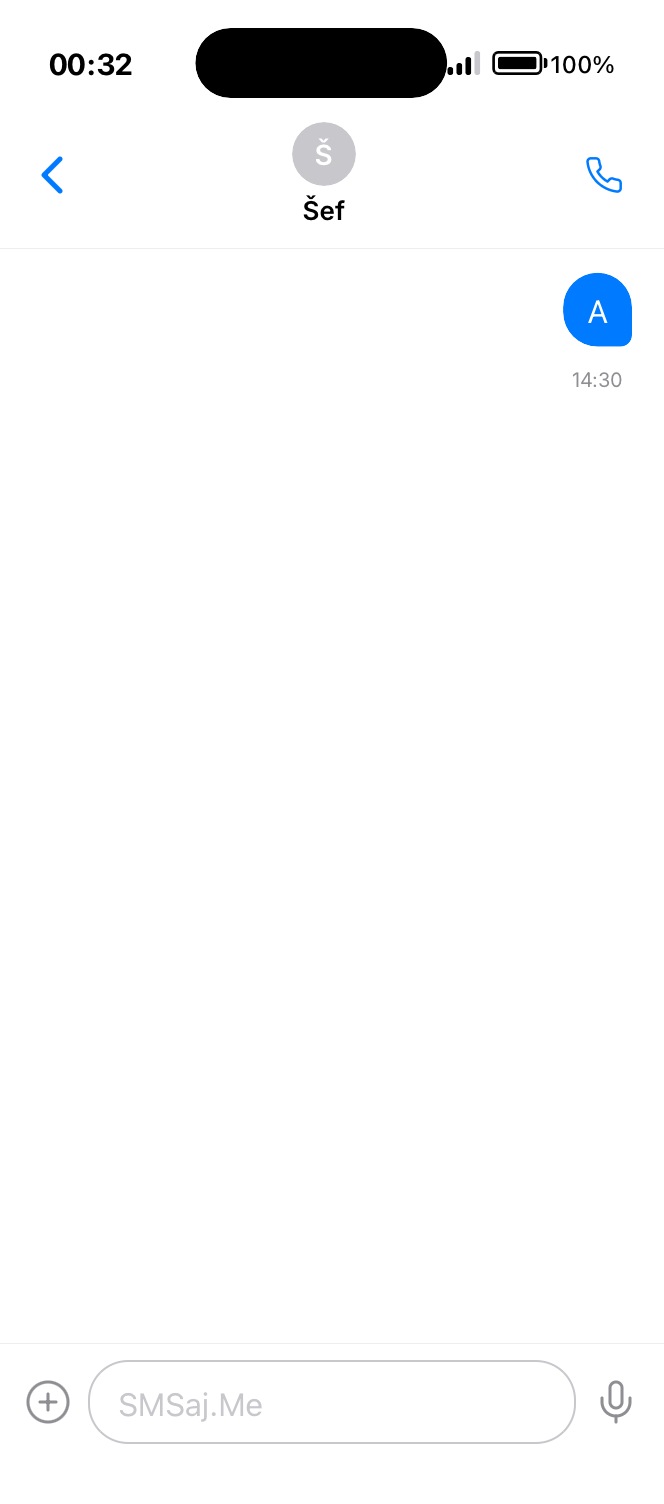 SMS razgovor - Šef