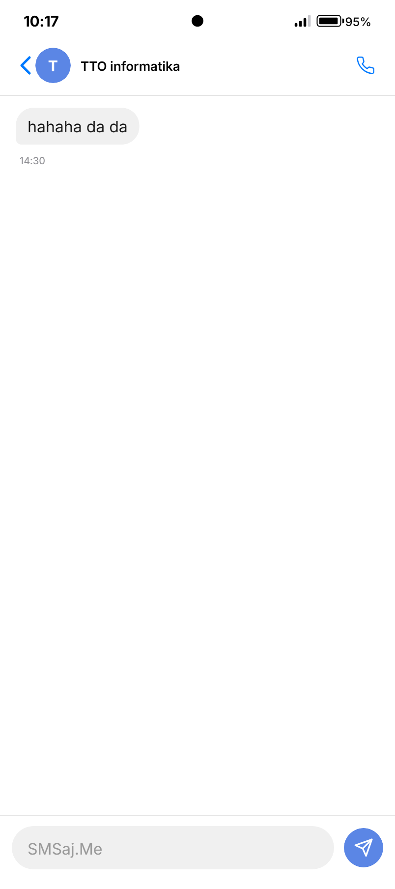 SMS razgovor - TTO informatika